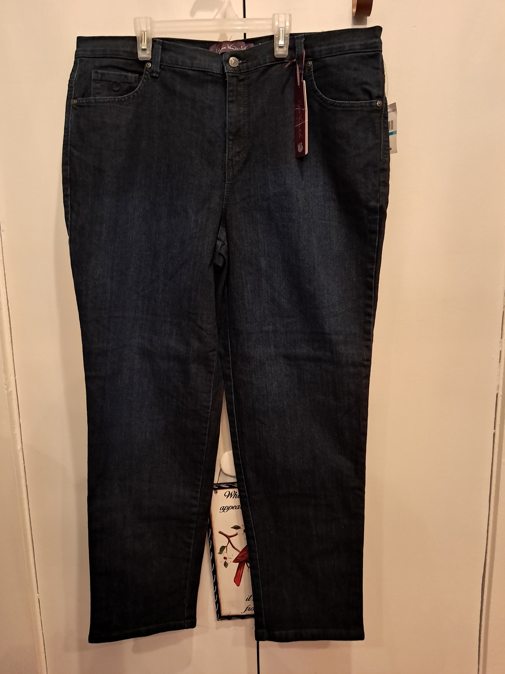 Plus-Size Dark Wash Women’s Jeans - Classic Straight Fit